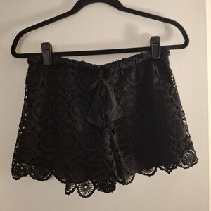 HeartSoul Women's Black Lace Shorts